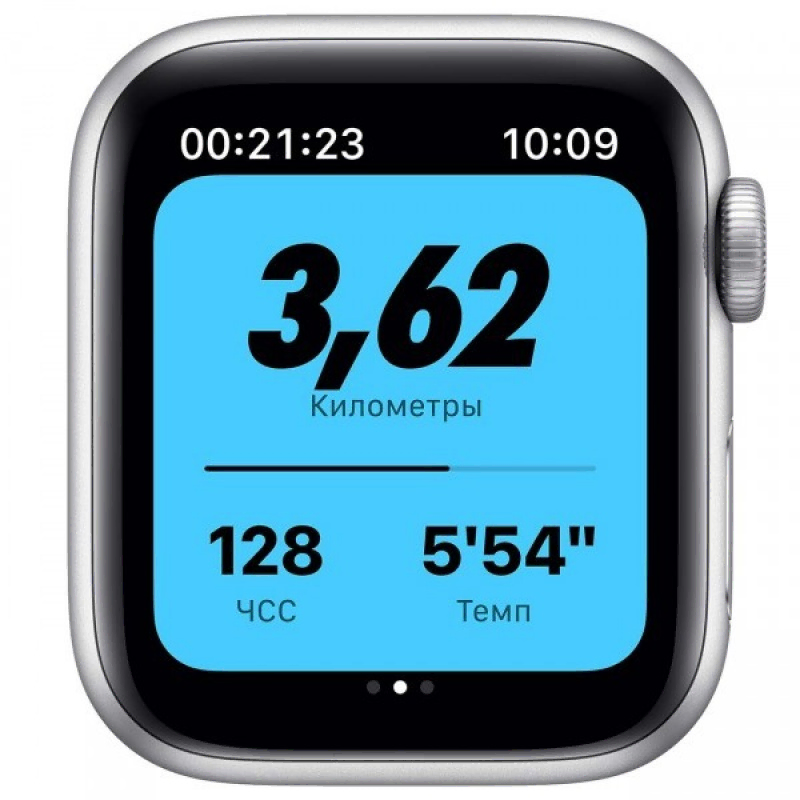 Apple Watch Series SE 40mm Silver Aluminum Case with Pure Platinum/Black Nike Sport Band