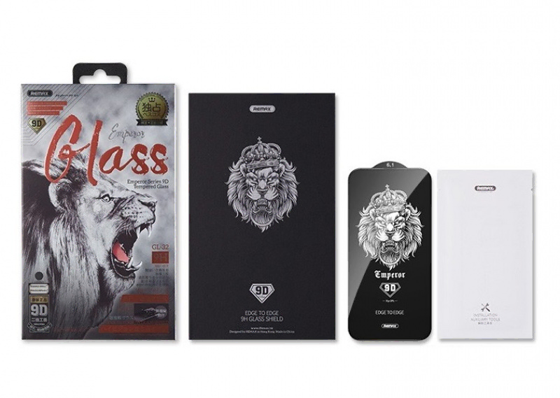 Tempered Glass iPhone 13/14/13 Pro Remax GL-32 Black Full Screen