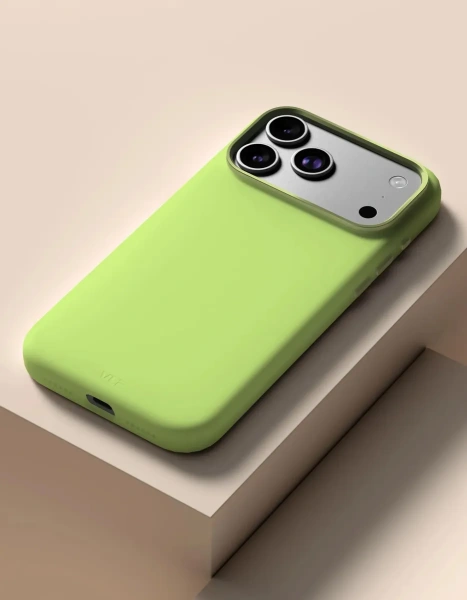 Чехол защитный VLP Aster Pro Case с MagSafe для iPhone 17 Pro Max, лайм