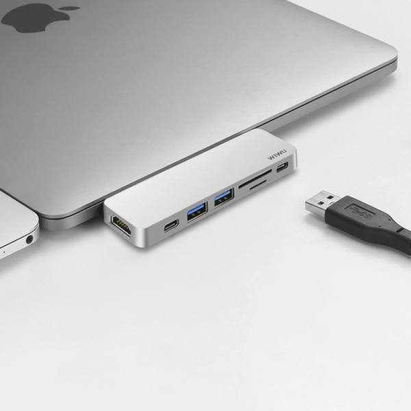 Адаптер HUB USB-C 7in1 WIWU