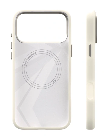 Чехол защитный VLP Aster Pro Case с MagSafe для iPhone 17 Pro Max, белый